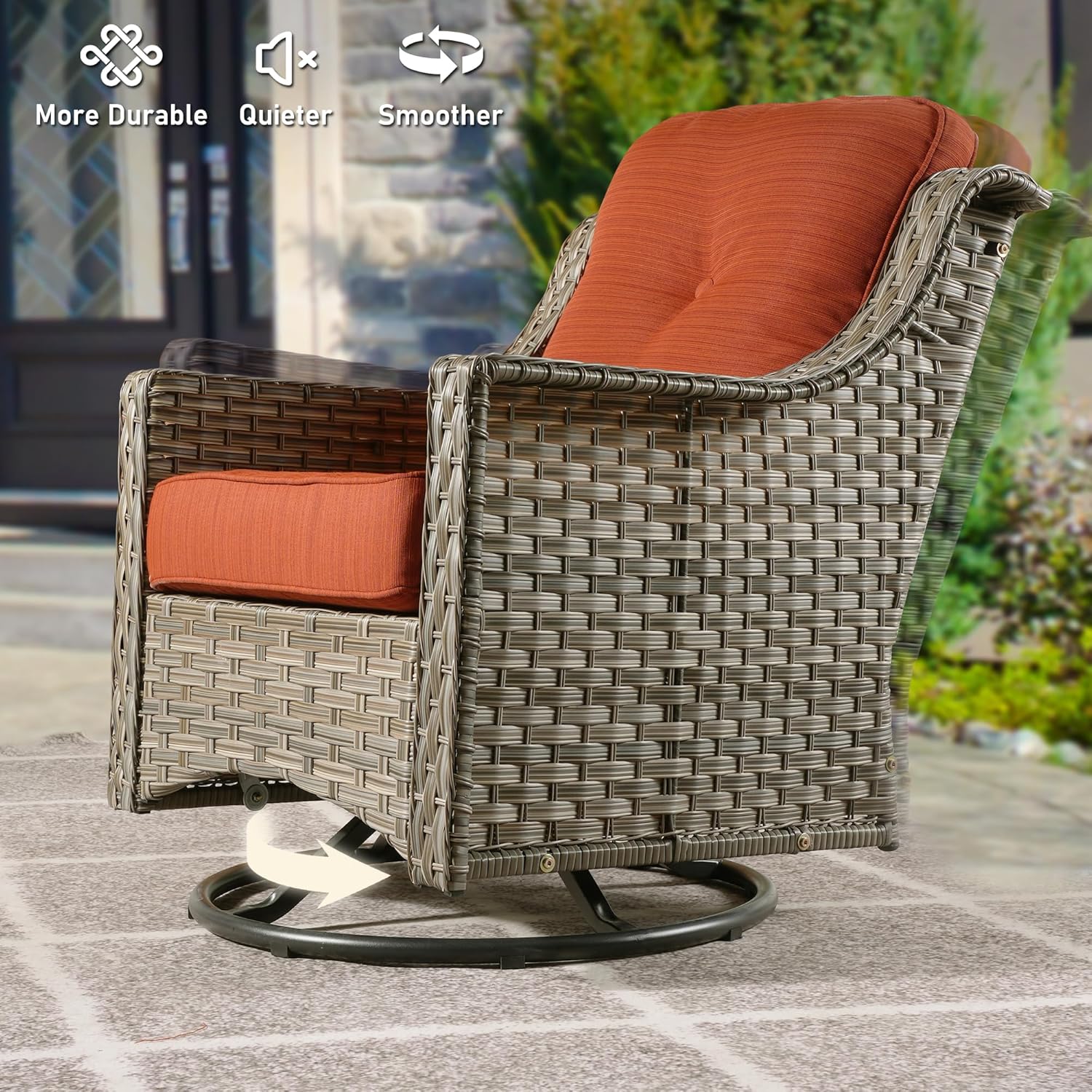 7-Piece Patio Furniture Set with 54