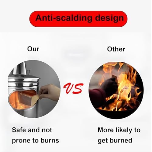 Outdoor Incinerator Cage with Chimney, 37 * 66cm Burn Barrel for Efficient Burning of Yard Waste, Leaves, Paper, and Debris – Ideal Garbage Disposal Solution