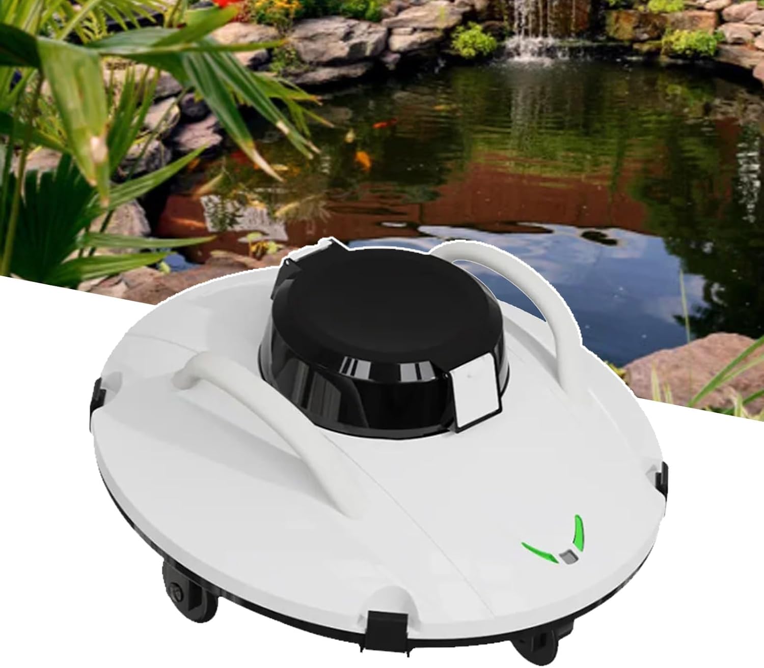 Cordless Pool Vacuum For Above Ground Pool, Robotic Pool Cleaner, Automatic Pool Vacuum Robot, For In Pools Up To 800 Sq.Ft