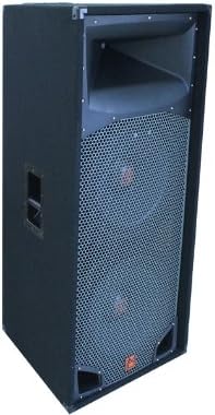 Mr. Dj COMSD15 Double 15-Inch 5000 Peak Momentary Power Speaker with 2-Inch 780W RMS Titanium Driver