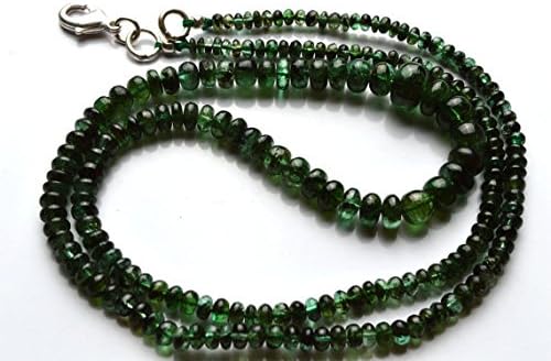 1 Strand Natural 20 Inches Stands AAAA Gems Quality 100% Natural Emerald Transparent Smooth Roundels Beads Necklace 2.5 to 8 MM