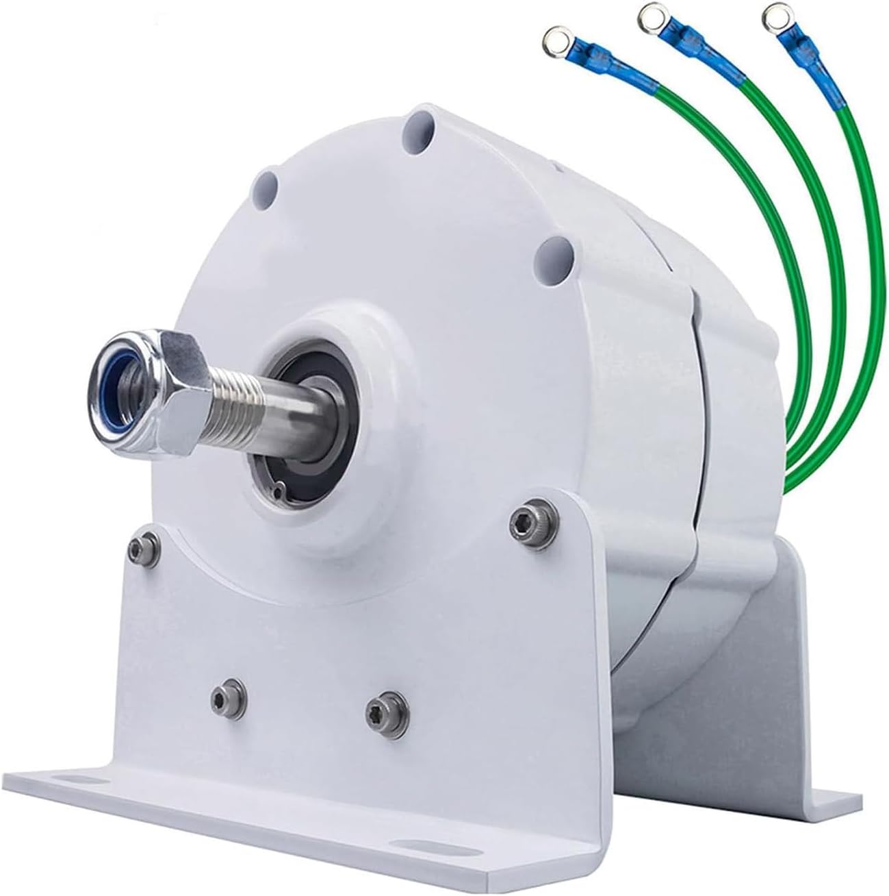 3 Phase Gearless Permanent Magnet Generator，Low RPM Permanent Magnet Alternator，AC Alternator Water Wind Turbine Generator with Rectifier,for Wind Water Turbine 48V