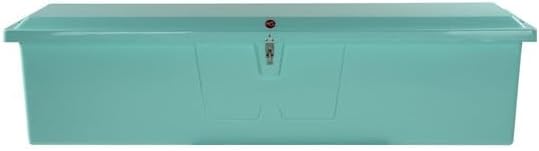 24 x 95 x 22 in. Stow N Go Dock Box with 3 Rod Seafoam Green - Extra Large