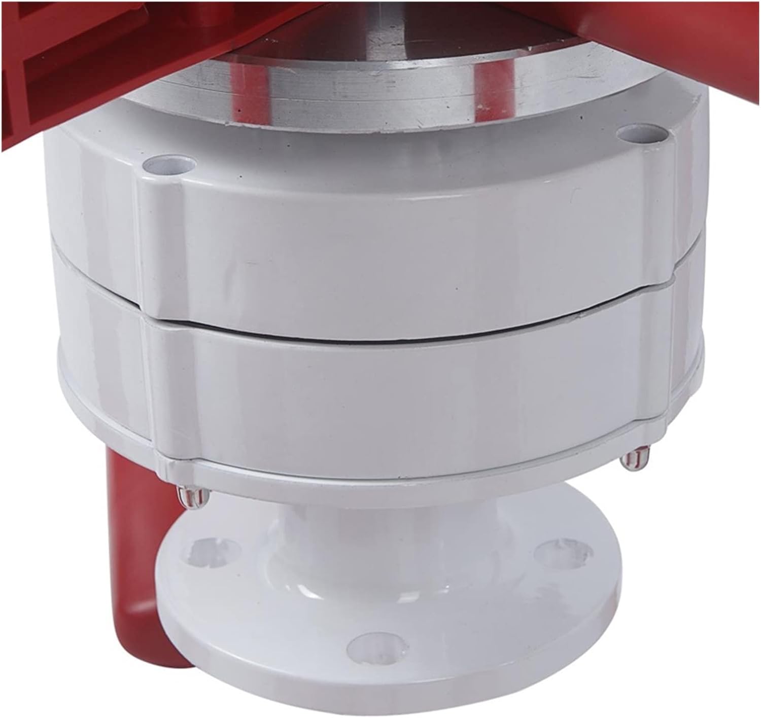 Wind Turbine Generator Kit, Wind Power Turbines Generator 8000W 12/24/48V 5 Blades generator Lantern wind turbines Vertical Axis For Streetlight Controller for Hybrid Solar Wind System(Red,WITH CONTRO