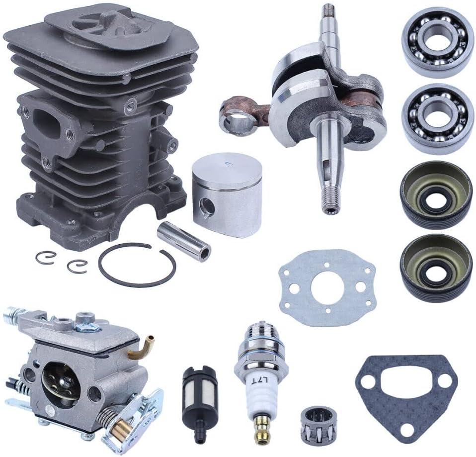 Replace Parts for Machine for Husquarna 137 142 136 141 38mm Carburetor Cylinder Piston Pin Kit Chainsaw