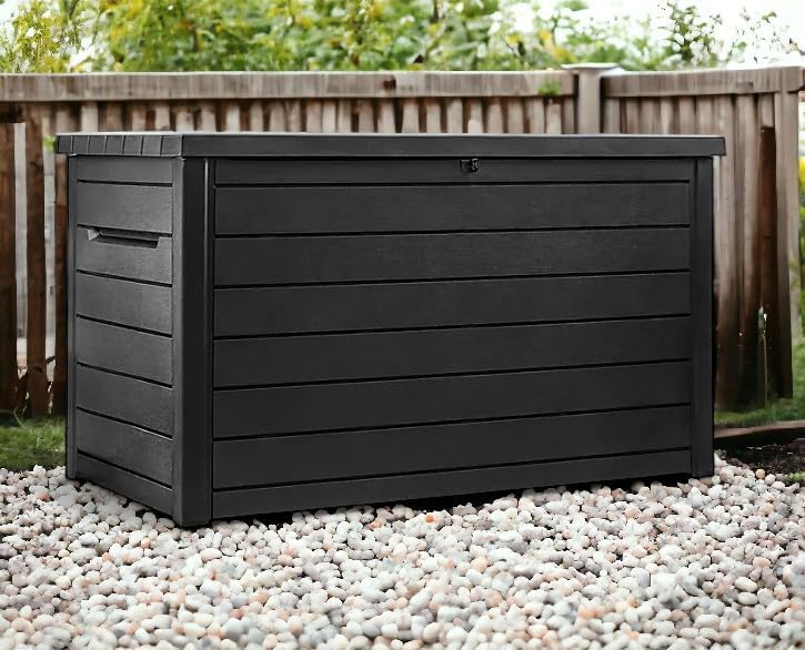 Generic 230 Gallon Outdoor Storage Resin Deck Box-(Graphite), 234821