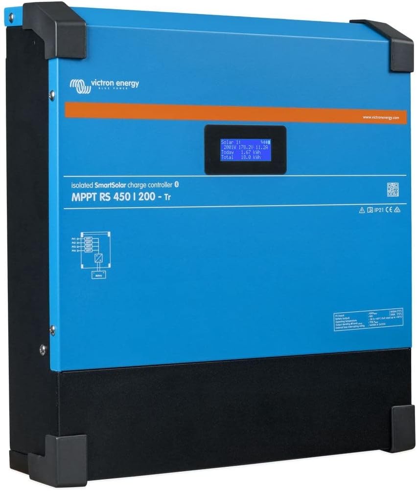 Victron Energy SmartSolar MPPT RS 450V DC 200 amp 48-Volt Tr Solar Charge Controller (Bluetooth)