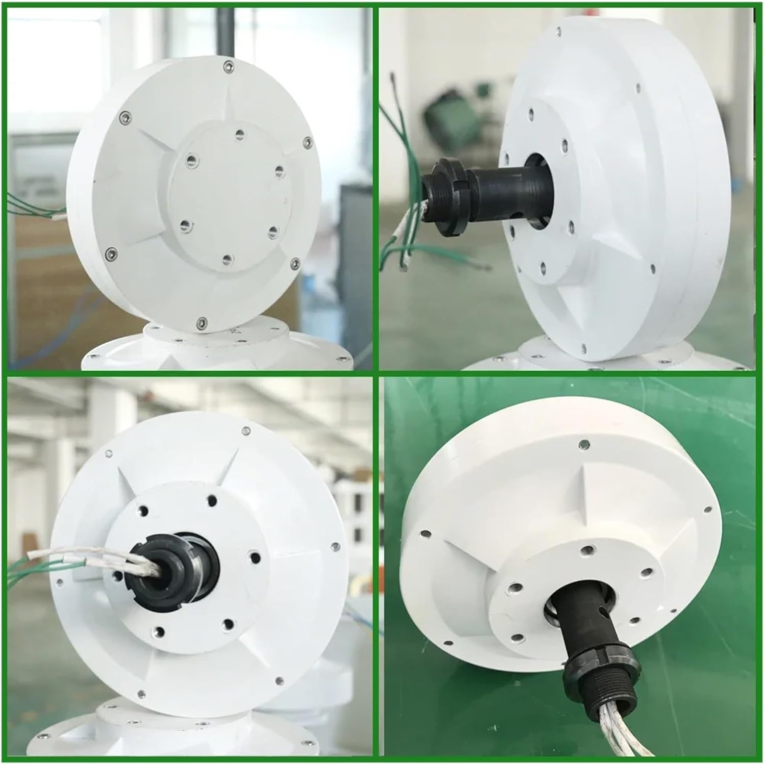 Windmill Generator, 3KW Low RPM Generator For Vertical Wind Turbine Windmill 3000W 12V 24V 48V Brushless Permanent Maglev Coreless Alternator (Color : No connector, Size : 12V_3000W)