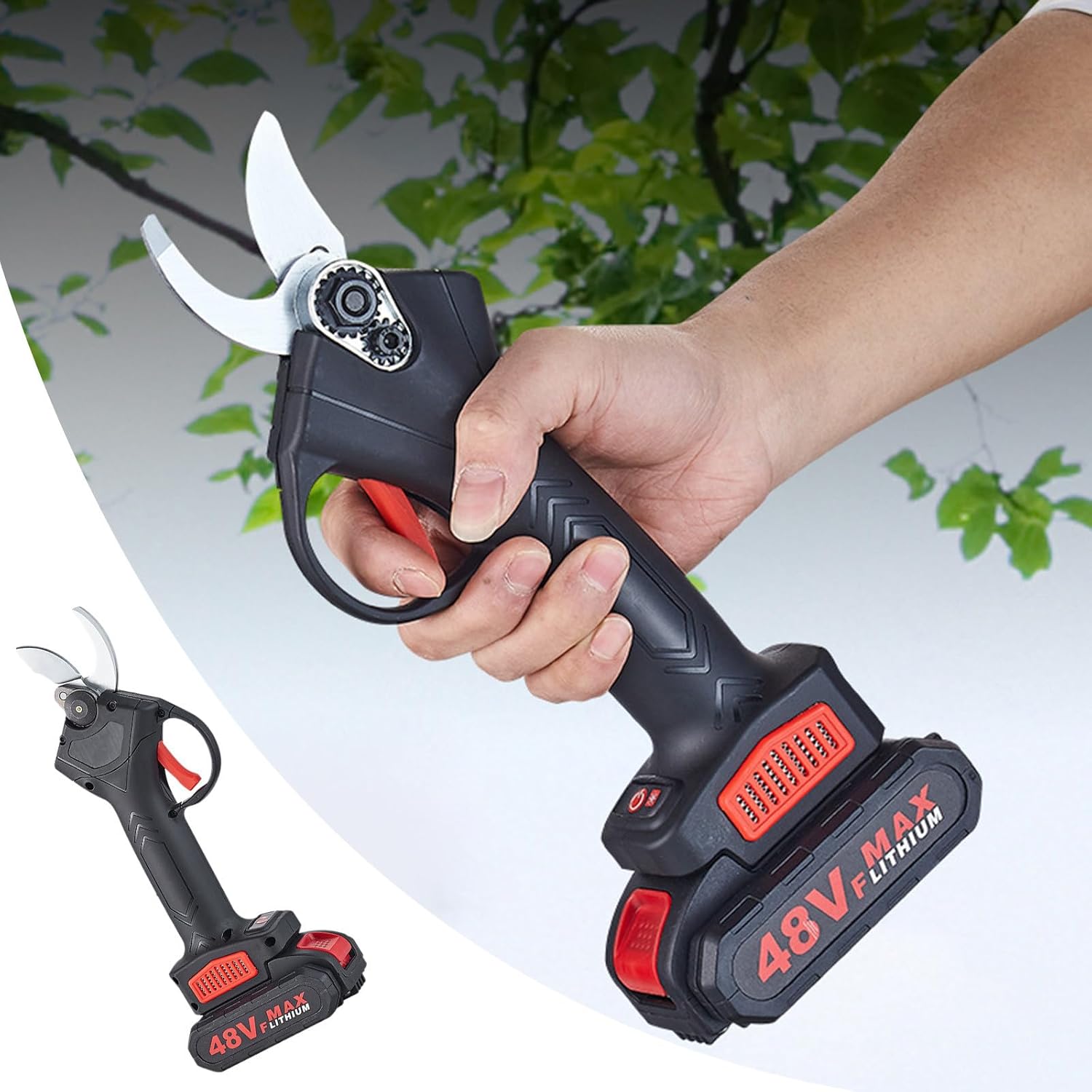 2025 Upgraded Power Shears, Electric Pruning Shears for Gardening, 1.2