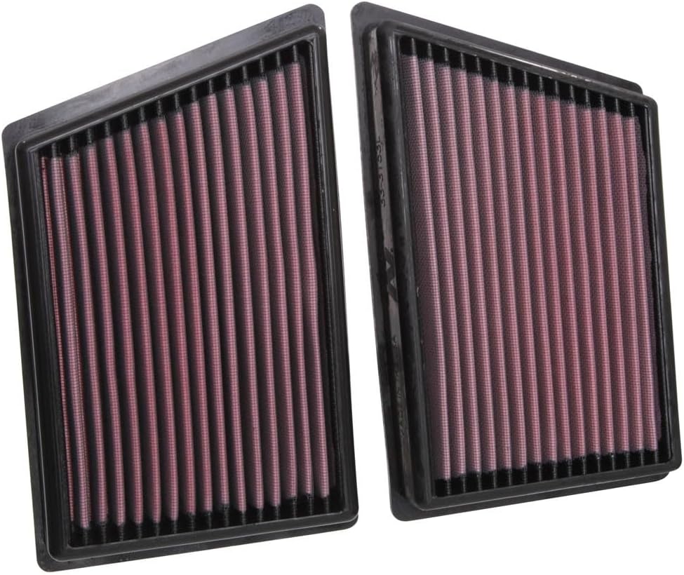 K&N Engine Air Filter: Increase Power & Acceleration, Washable, Premium, Replacement Car Air Filter: Fits 2019-2020 PORSCHE 911, 33-3153