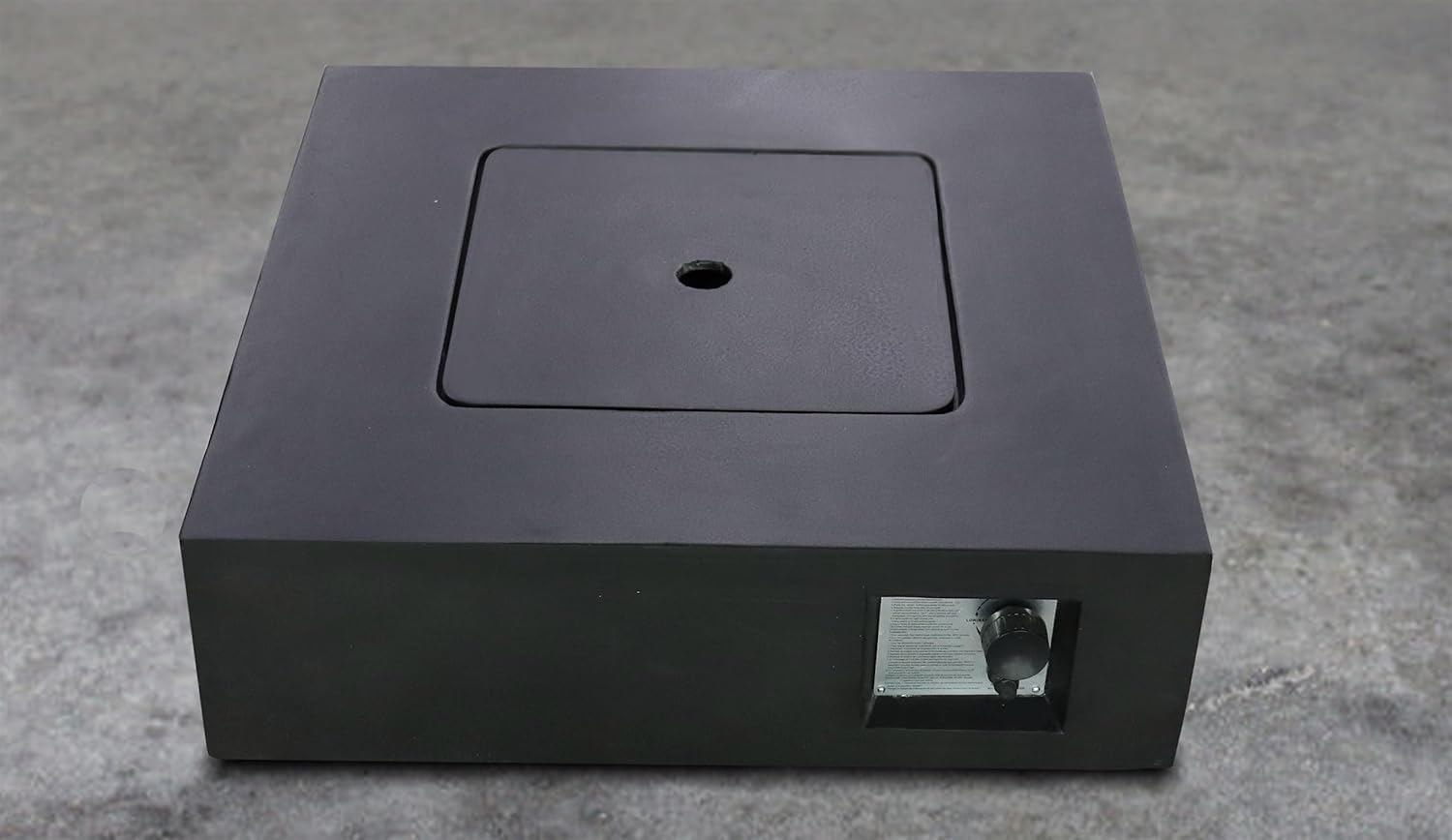 Fiber Reinforced Concrete Propane,Natural Gas Fire Pit Table(Charcoal)