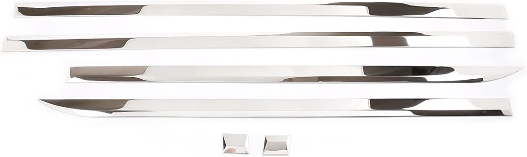 Aunginsy Car Body Panel Trim Strip Compatible with Toyota Tundra 2007-2021 Car Body Door Side Panel Stainless Steel Waistline Sticker Long Stripes Molding Decorative Cover Protect Exterior Accessories