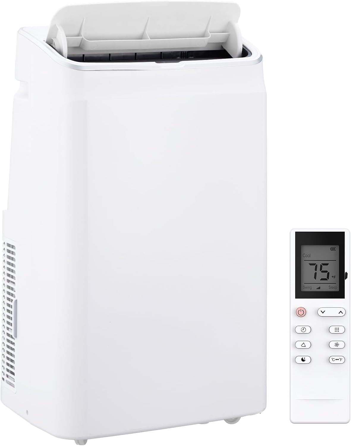 14000 BTU Portable Air Conditioners with Remote Control, 3-in-1 Free Standing Cooling AC Unit with Fan & Dehumidifier, Cools Room up to 750 sq.ft, Smart/Sleep Mode, 3 Speed, Auto Swing, 24H Timer
