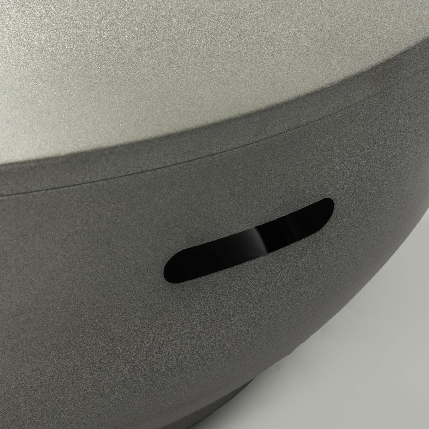 Steel Propane Fire Bowl – Outdoor Round Fire Pit with Tank Holder, 1 Door, Grey – Patio, Deck, Backyard Gatherings (1 Doors)