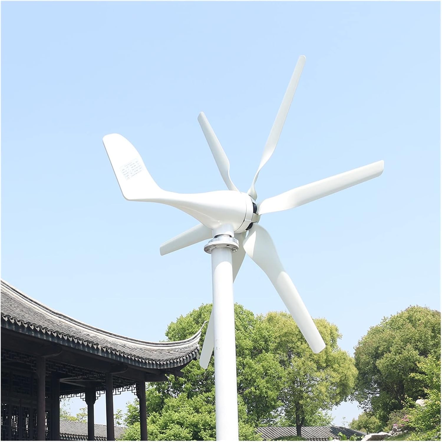 Wind Generator, Wind Turbine Generator Start Up 1.3m/s New 800w 12v 24v Wind Turbine With 6 Blades And PWM Charge Controller For Home Use,for Home, Farm, RVs, Boats(MPPT Controller,48V_800W)
