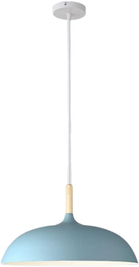 Macaron Color Chandelier Creative Wooden Hanging Lamp Colorful Outdoor Pendant Lights E27 Single Head Chandeliers Hanging Lighting Fixtures Living Room, Kitchen Lsland, CoffeeShop