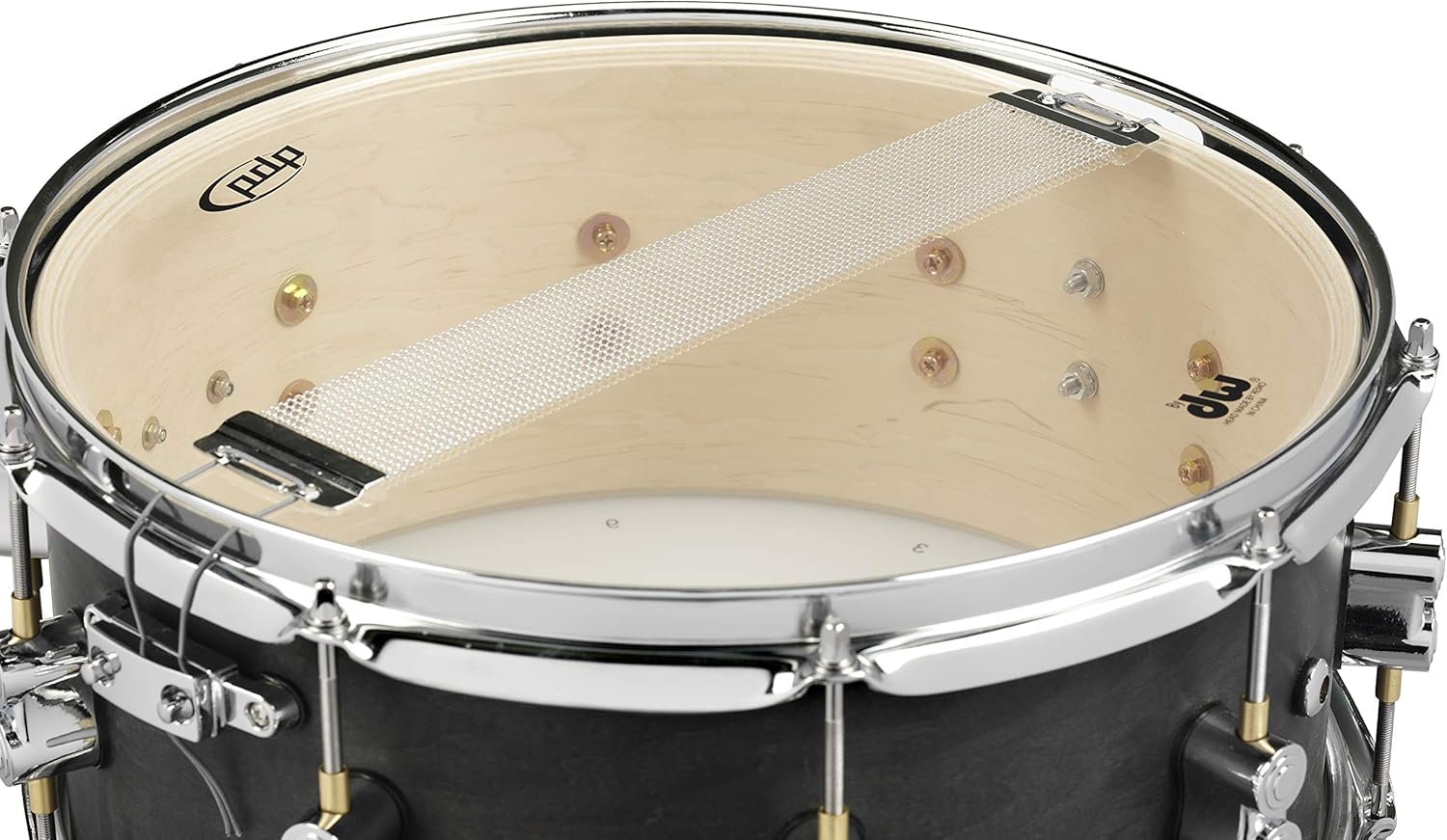 PDP By DW Black Wax Maple Snare Drum 6.5x14