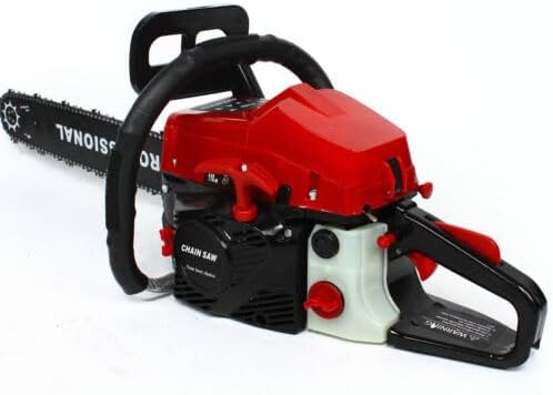 62CC Fuel Chain Saw, 20 Inch Bar Power 2 Stroke Gasoline Saw, 2 Cycle Engine Cutting Job Miter Saw, Waterproof And Rustproof, Suitable For Sawing, Cutting, Trimming And Grooming Wood