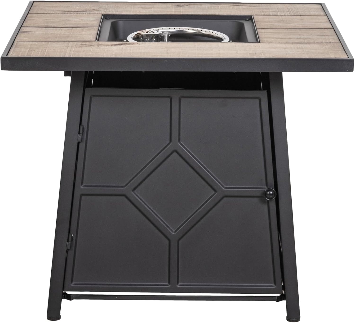 40,000 BTU Steel Propane Gas Fire Pit Table with Steel lid, Weather Cover