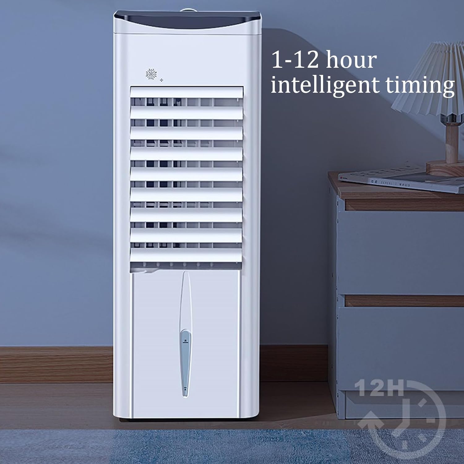 Household Portable Air Conditioner,1-12 Hour Timer Evaporative Air Cooler,Three Adjustable Wind Speeds,refrigeration Small Air Cooler,for Living Rooms, Resta(Color:Remote control single cooling)