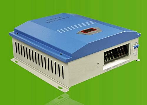 SISHUINIANHUA 1000W Wind Turbine Generator with Three Blades 1150 MM, Optional 24 V 48 V 1KW Wind Power Regulator Or Hybrid Controller,Gray,48v