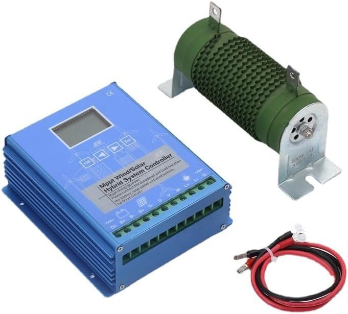 Wind Solar Hybrid System MPPT Charge Controller with Dump Load Wind Turbine Generator Solar Panel 12 24 48V Auto Universal for Off Grid Wind Solar Hybrid Systems Hybrid Charge Controller 48V-18000W