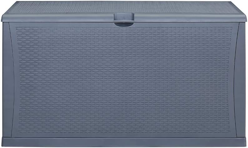 Deck Box, 120-Gallon Patio Outdoor Plastic Storage 47.2