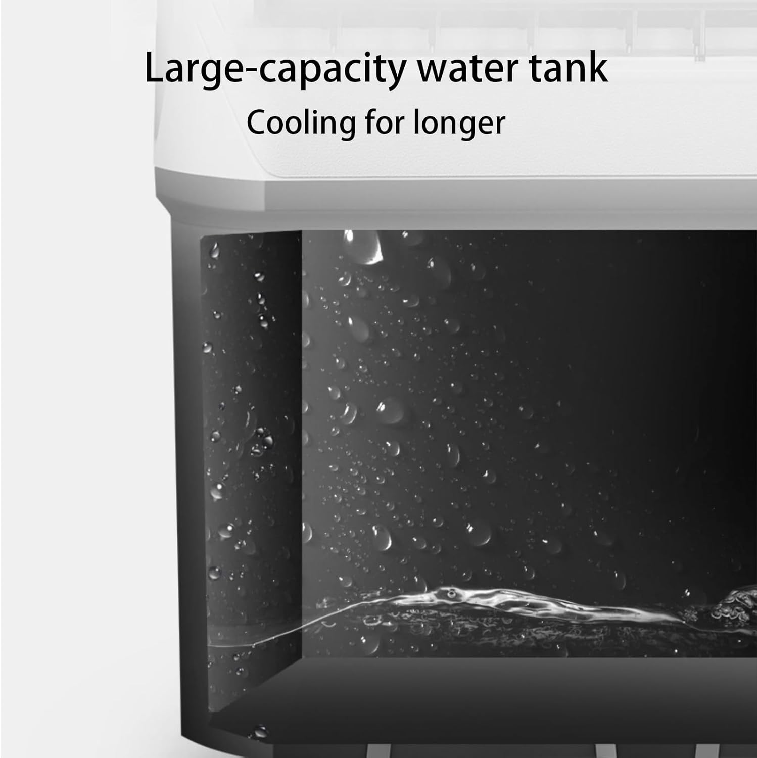 Portable Air Conditioners, 3-IN-1 Swamp Cooler with Wheel and Water Tank, Powerful Air Cooler for Room Garage Patio Basement