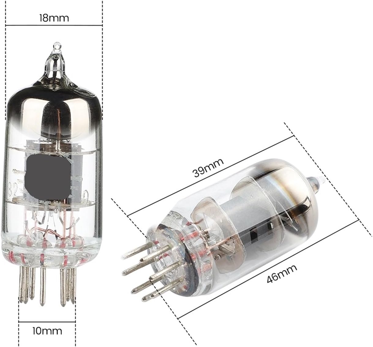 2-Pack 6J1 Tube Vacuum Tube 6J1 Tube 6AK5 6F32 Amplifier Audio Amplifier AMP Replacement