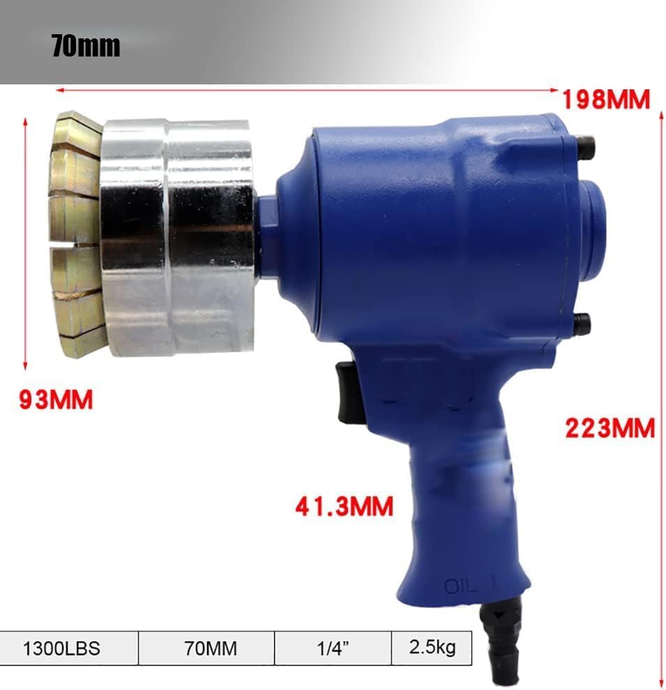 Pneumatic Oil Drum Cap Seal Crimping Machine 200L /53 Gallon Barrel Sealing Sealing Pliers Portable Capping Machine For 74mm Cap 35mm (Size : 70mm)