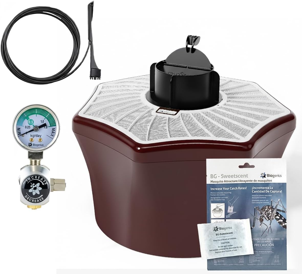 Biogents Mosquitaire Outdoor Mosquito Trap with Attractant + BG-Booster CO₂ Upgrade | Eco-Friendly, Pet-Safe & Pesticide-Free Mosquito Control Bundle for Patio, Garden & Yard