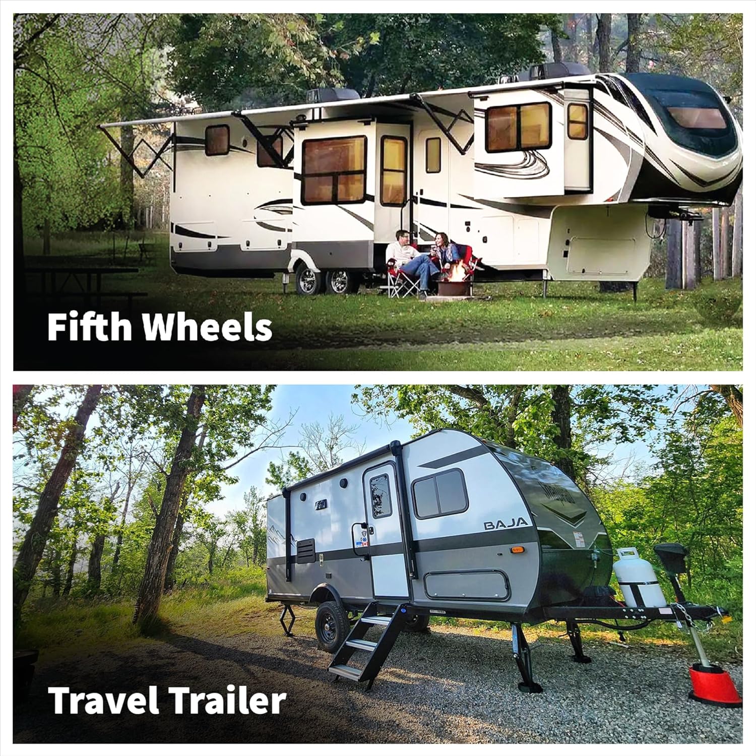 SnapPad SnapJack™ SJ (Pack of 4) | Two-Point Trailer Jack Stands Featuring 5.5