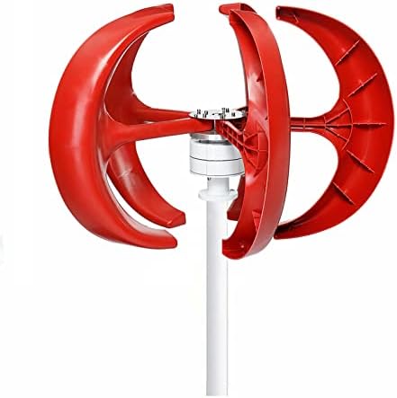 Wind Turbine Home Use Horizontal Generator Kits Blades with Controller to Charge Batteries Off Generator,12V Vertical Wind Turbine Generator Kit - 5 Blades, Low Wind Speed, Home Power Supply