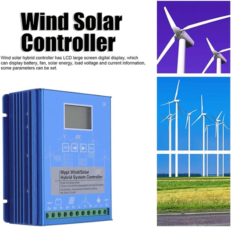 12v,HYZHANHONG High Performance Wind Solar Hybrid System Controller, Intelligent Wind/Solar Hybrid Charge Controller,with Resistor for Versatile Wind Turbine (48V-10000W)