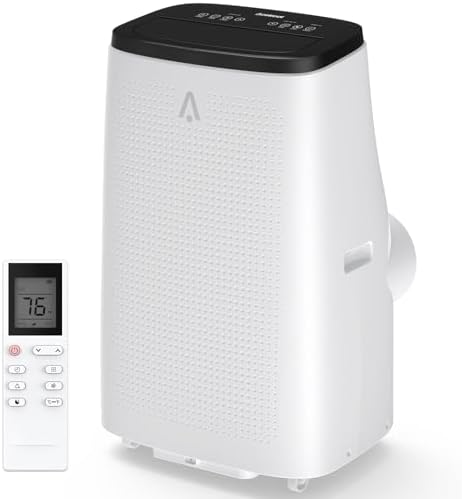 Portable Air Conditioner 14,000 BTU, 3-in-1 Dehumidifier & Fan Modes, Floor AC Unit, Ideal for Rooms up to 750 Sq Ft, Complete Window Mount Kit