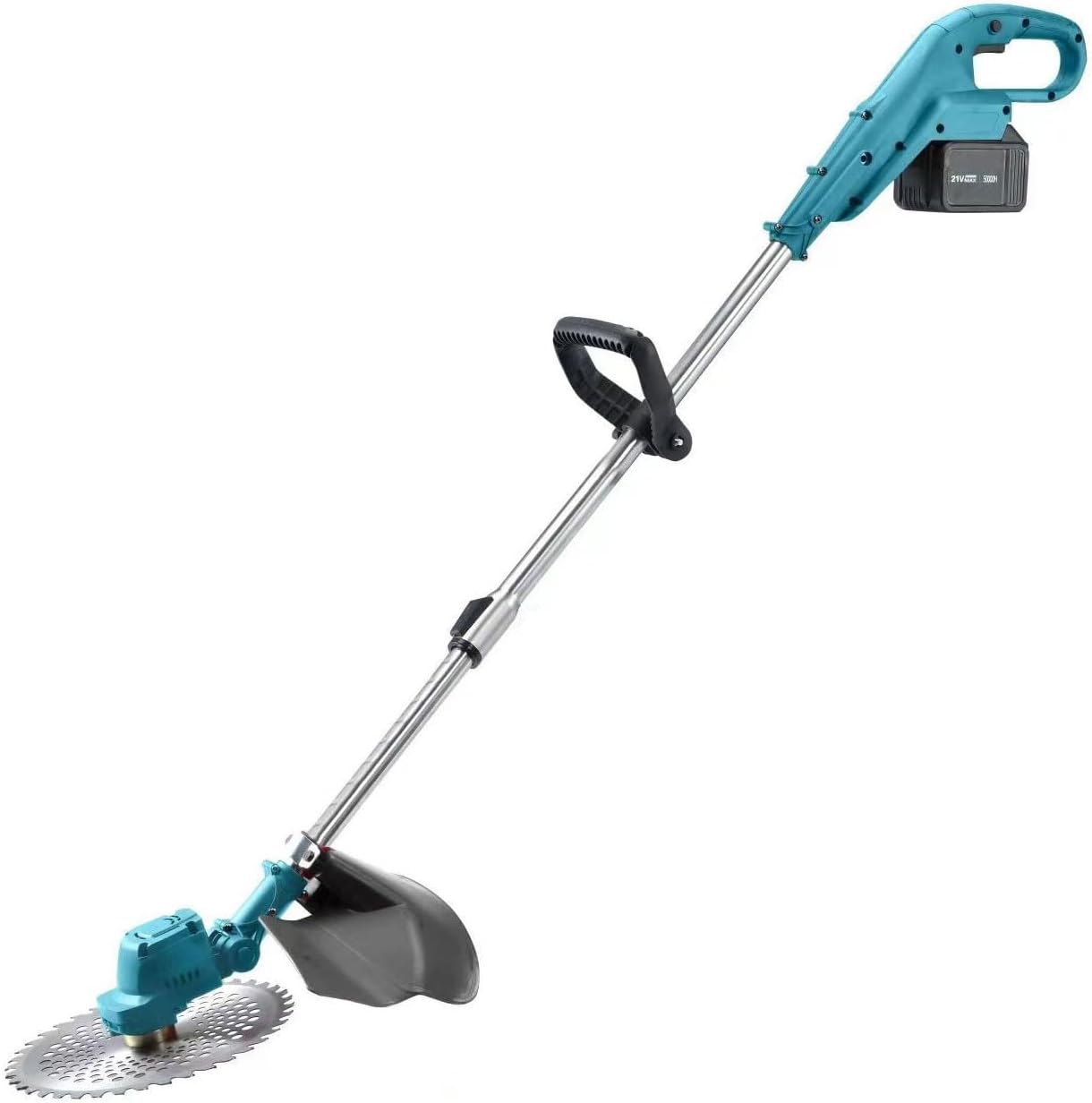 Lawn Mower, Brushless Electric Lawn Mower Multi-Functional Weeder Small Household Handheld Lithium Electric Lawn Mower Rechargeable Weeding, Suitable for Gardens, Villas