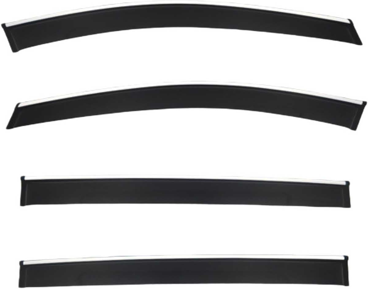 Window Deflectors for SEAT Alhambra MK2-7N 2010-2020, Sun Rain Guard Window Visors Vent Shades with Bright Stripes Car Accessories