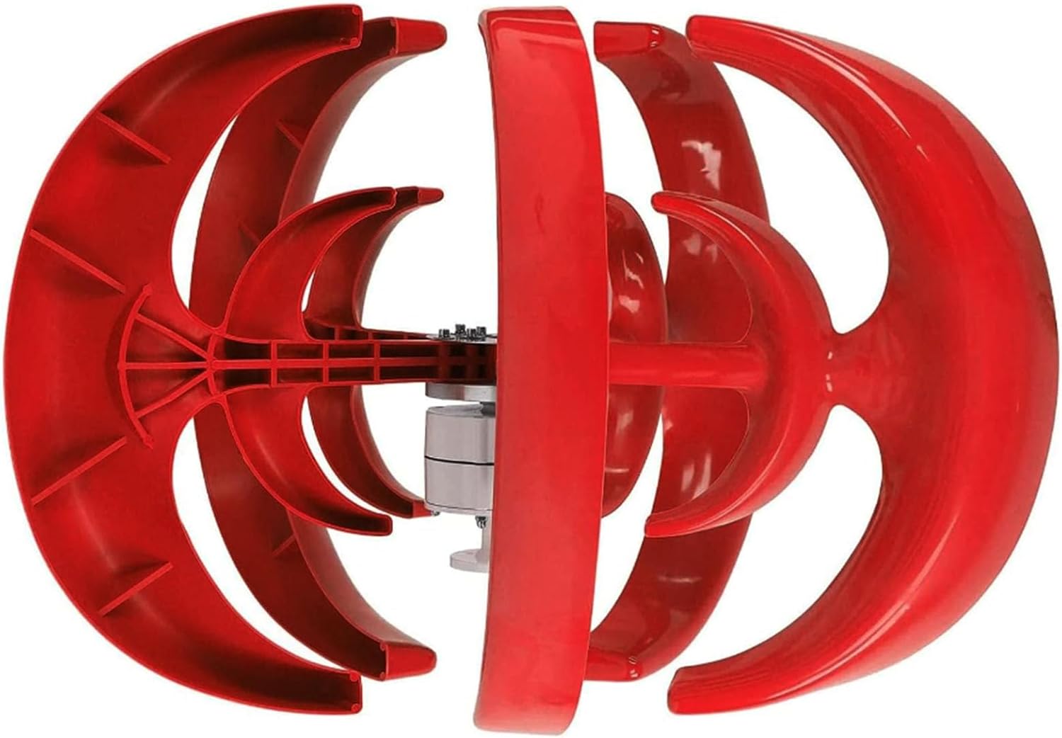 48v, Magnetic Levitation Wind Turbine Generator, 5000W 12V-220V Noiseless Vertical Axis Wind Turbine Generator with MPPT Controller for Home Street Lighting (Red)