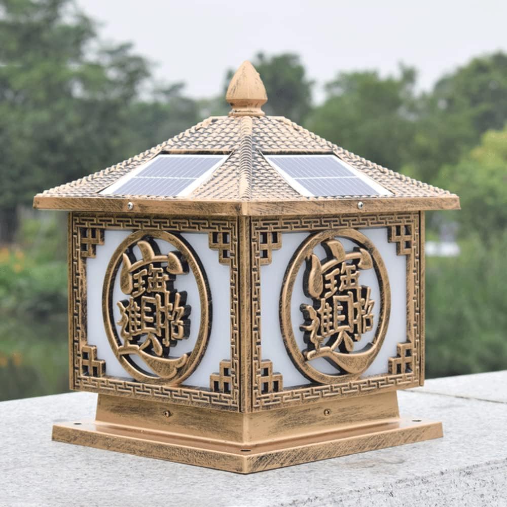 Solar Pole Lamp Outdoor Floor Lamp Lawn Landscape Lighting Waterproof, for Courtyard Garden Decoration Lighting(40cm)