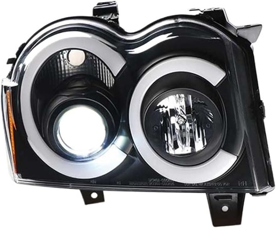 Powerful Headlights For Cars Compatible For Jeep Grand Cherokee 2005-2008 Front Lamp Upgrade Projector Lens DRL LED Turn Signal Car Accessories(High and low beam)