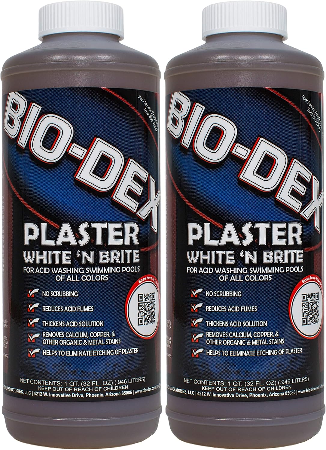 Bio-Dex Plaster White 'N Brite (1 qt) - 2 Pack