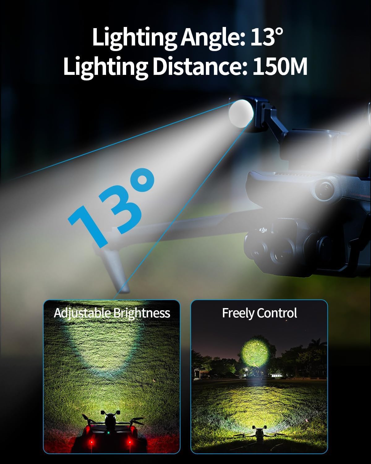 LKTOP Mavic 3 Enterprise Series Accessories Kit for DJI Mavic 3E/Mavic 3T Spotlight Drone Strobe Light, 200W Battery Charging Hub Parallel Fast Charger, Compatible with DJI Mavic 3 Enterprise/Thermal