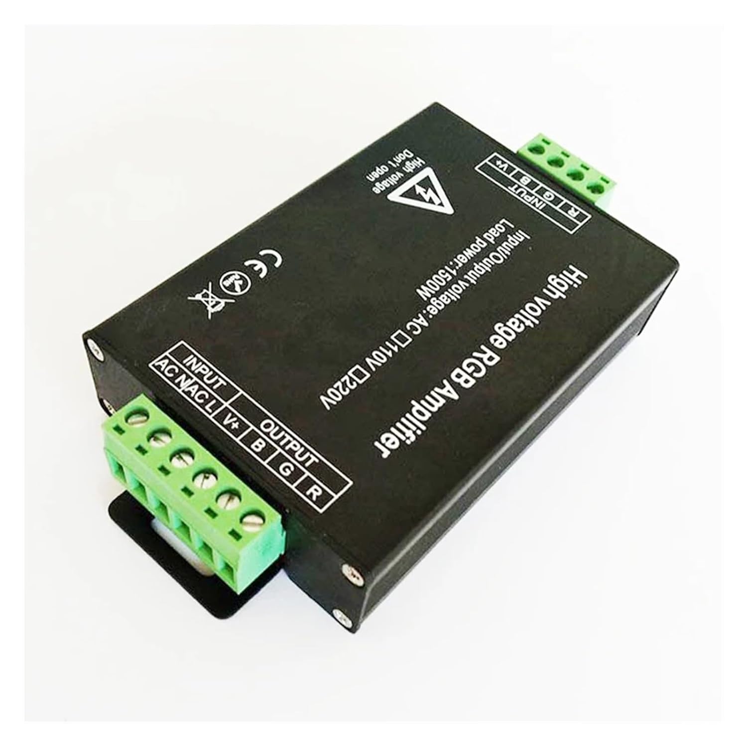 AC 110V 220V 1500W LED RGB Amplifier Controller Suitable for 110V 220V 5050 3528 RGB LED Light Strips (Size : AC 220V)