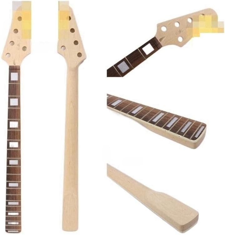 Bass Guitar NNeck 20 Fret 34 Inch Reverse Head Maple Rosewood Fretboard Dot #B5