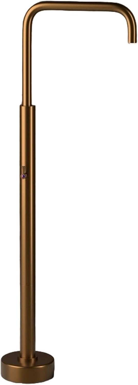 Hose Stand with Spigot Smart Garden Water Column 304 Stainless Steel Standing for Backyard Pool Beach Bathroom Washing(Brown)