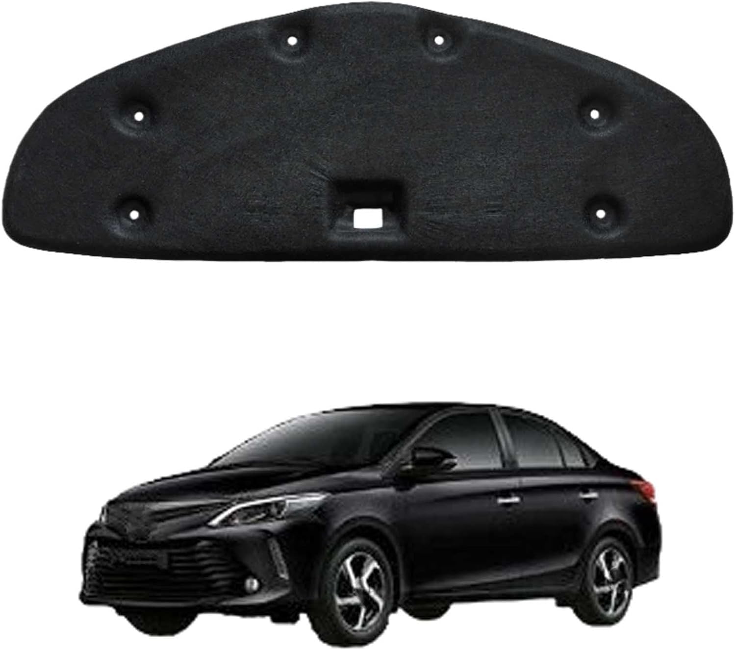 Car Front Hood Engine Sound Pad for Toyota VIOS 2019-2022, Heat Insulation Cotton Mat Cover Soundproof Car Accessories
