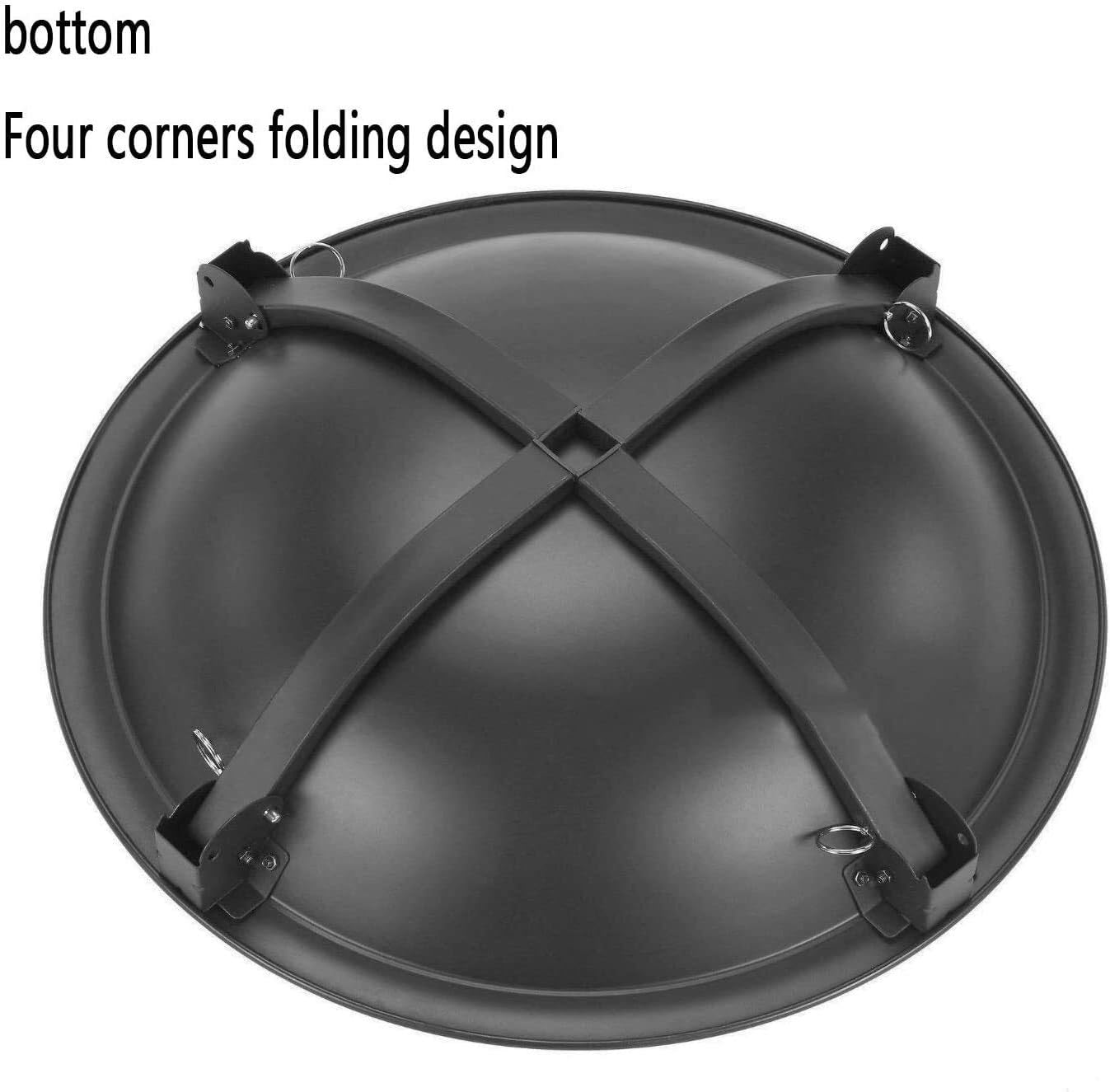 Fire Pits Outdoor Wood Burning Fire Pits Outdoor, Bonfire Wood Burning Patio,BBQ Grill Fire, with Kit for Fire Pit for Picnic Bonfire, Camping with Cover BBQ Cooking for Outside Camping