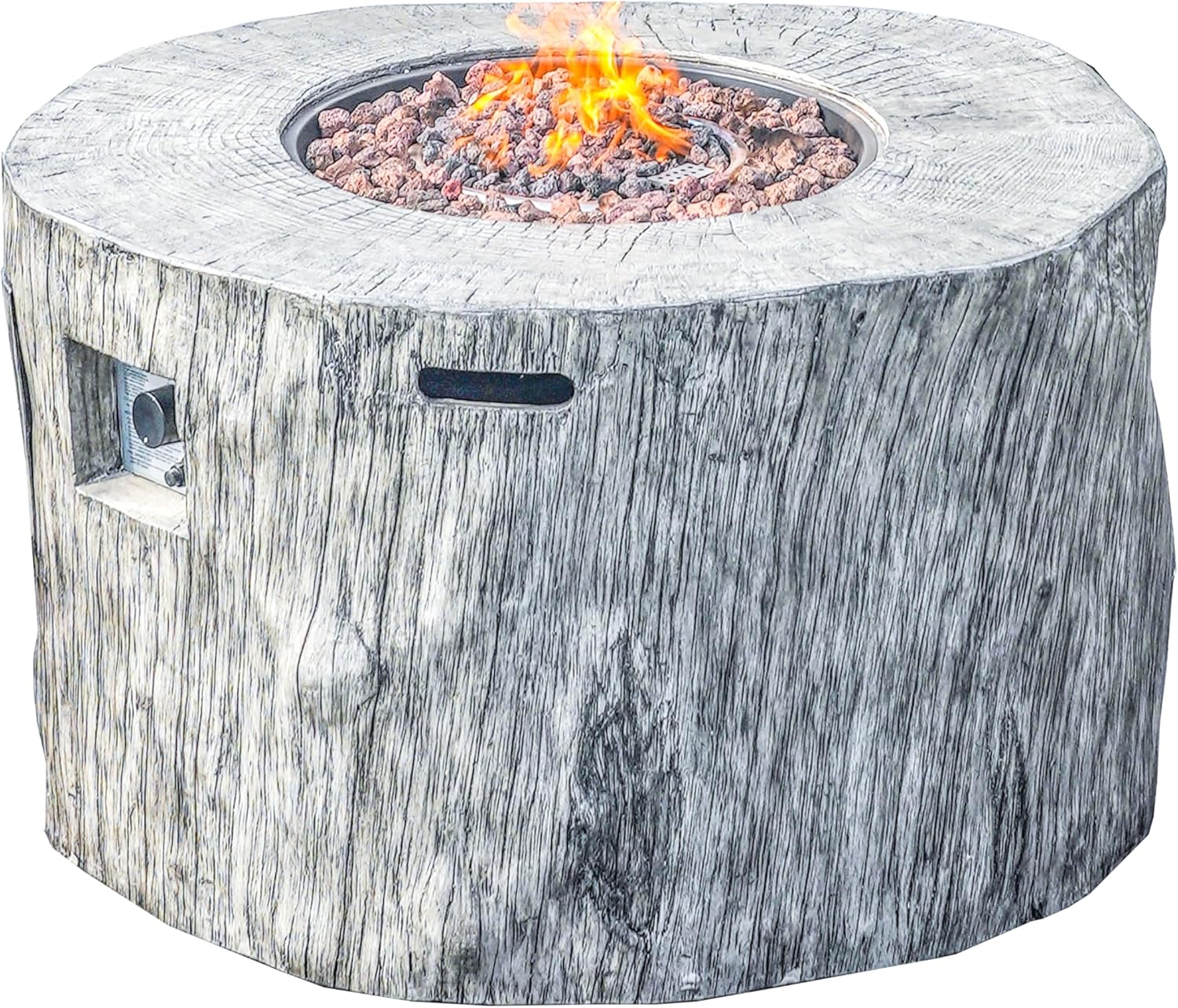 2 in 1 Outdoor Fire Table with 50000 BTU Burner, 40