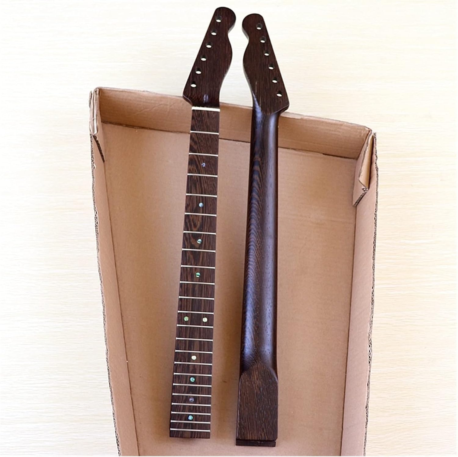 Electric Guitar Neck 6 String Neck Wenge Wood Guitar Neck 22 Frets for TL Guitar Unfinished Guitar Neck