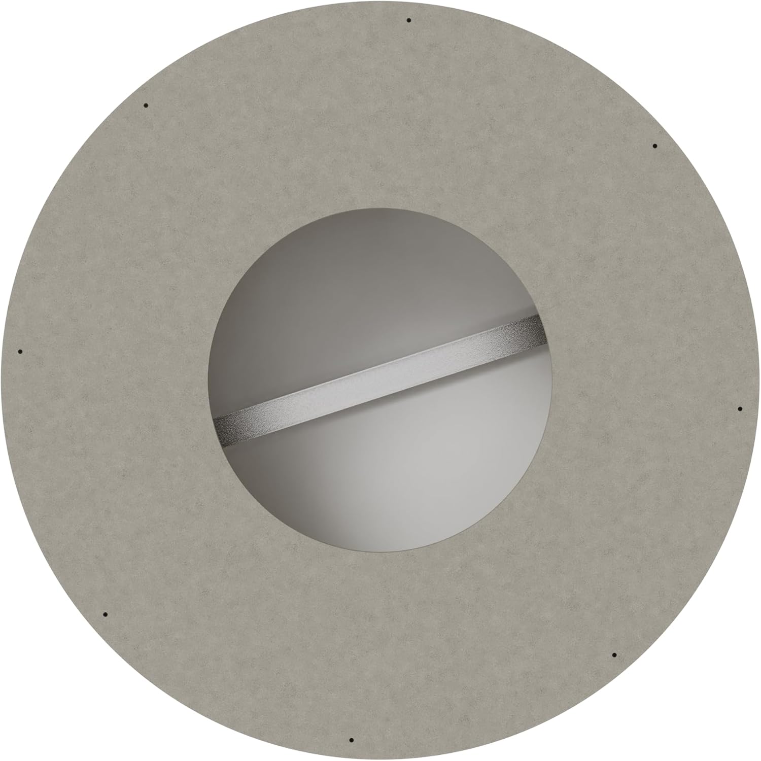 Ready-to-Finish 45-in Round x 18-in Concrete Fire Pit Kit for Outdoor Patio – Customizable Gas or Wood Burning Base – DIY & Contractor Friendly – Fits 25-in Burner or Breeo Zentro Insert